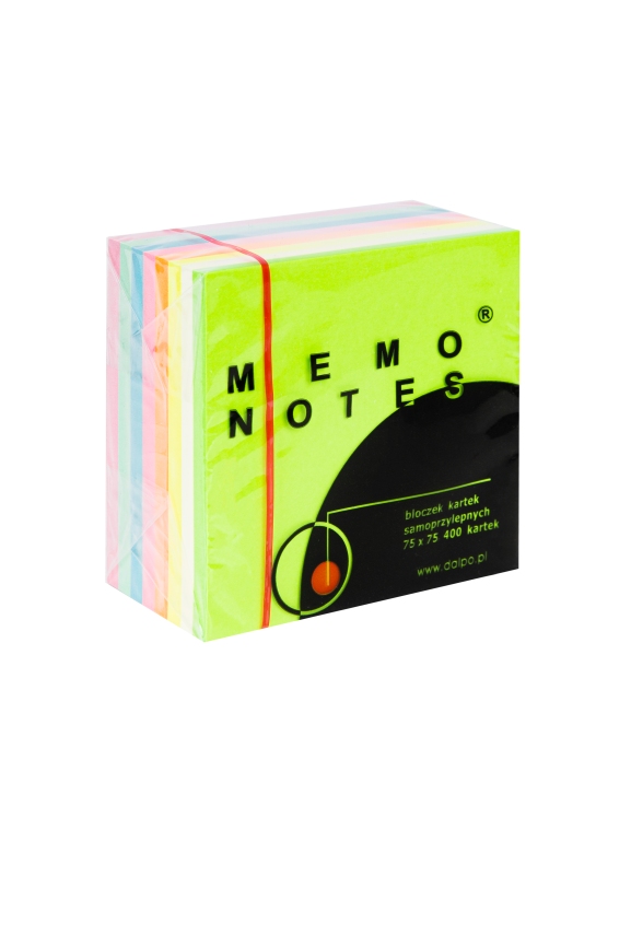 Kostka samoprzylepna Dalpo 75x75/400k. mix tęczowy